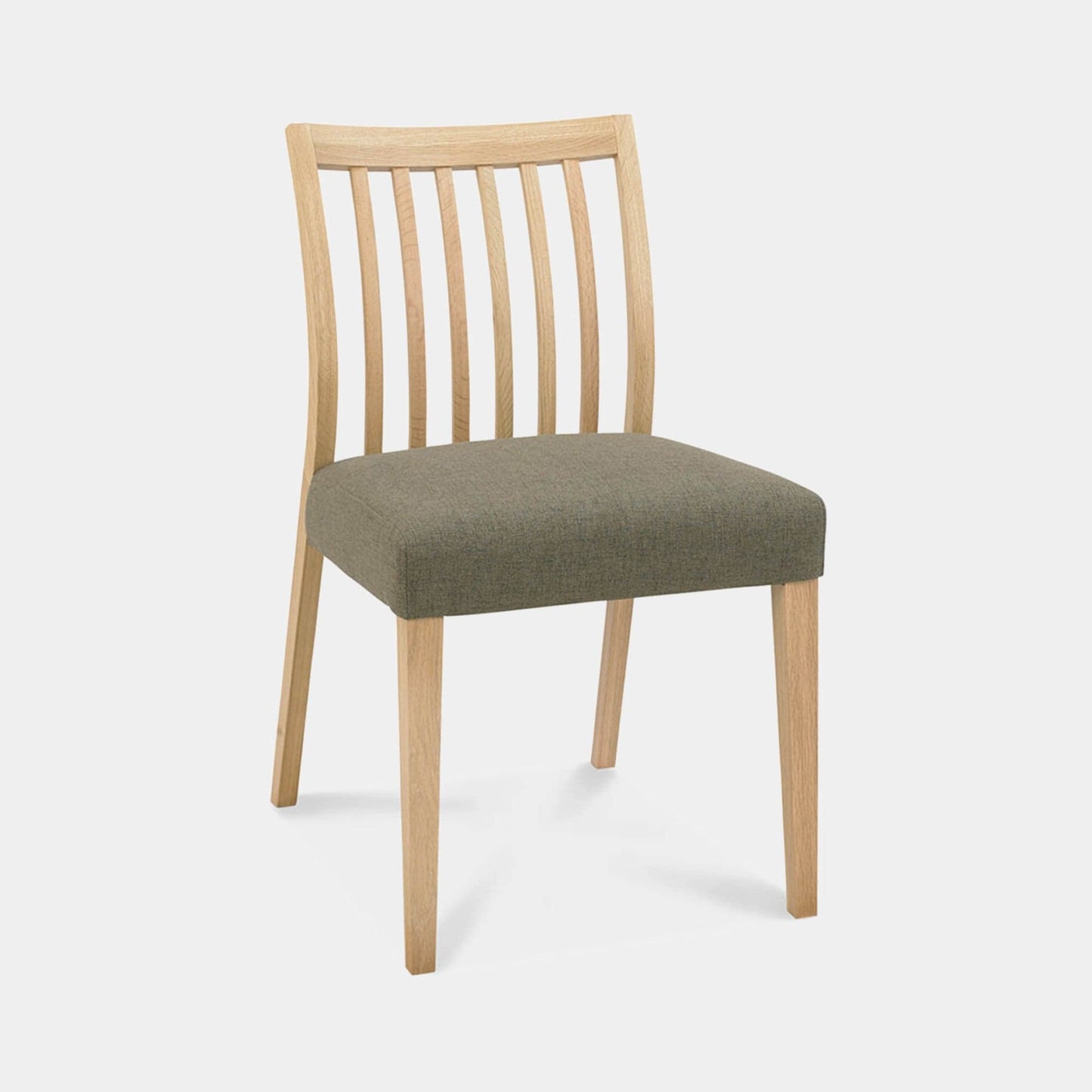 Bremen - Low Slat Back Dining Chair In Fabric