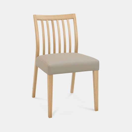Bremen - Low Slat Back Dining Chair In Fabric