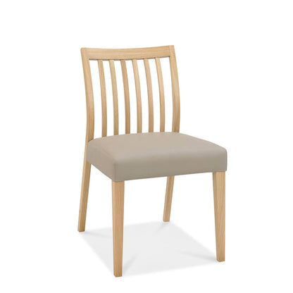 Bremen - Low Slat Back Dining Chair In Fabric