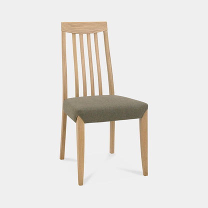 Bremen - Tall Slat Back Dining Chair In Fabric