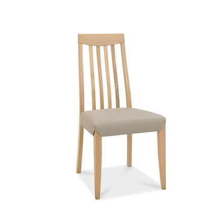 Bremen - Tall Slat Back Dining Chair In Fabric