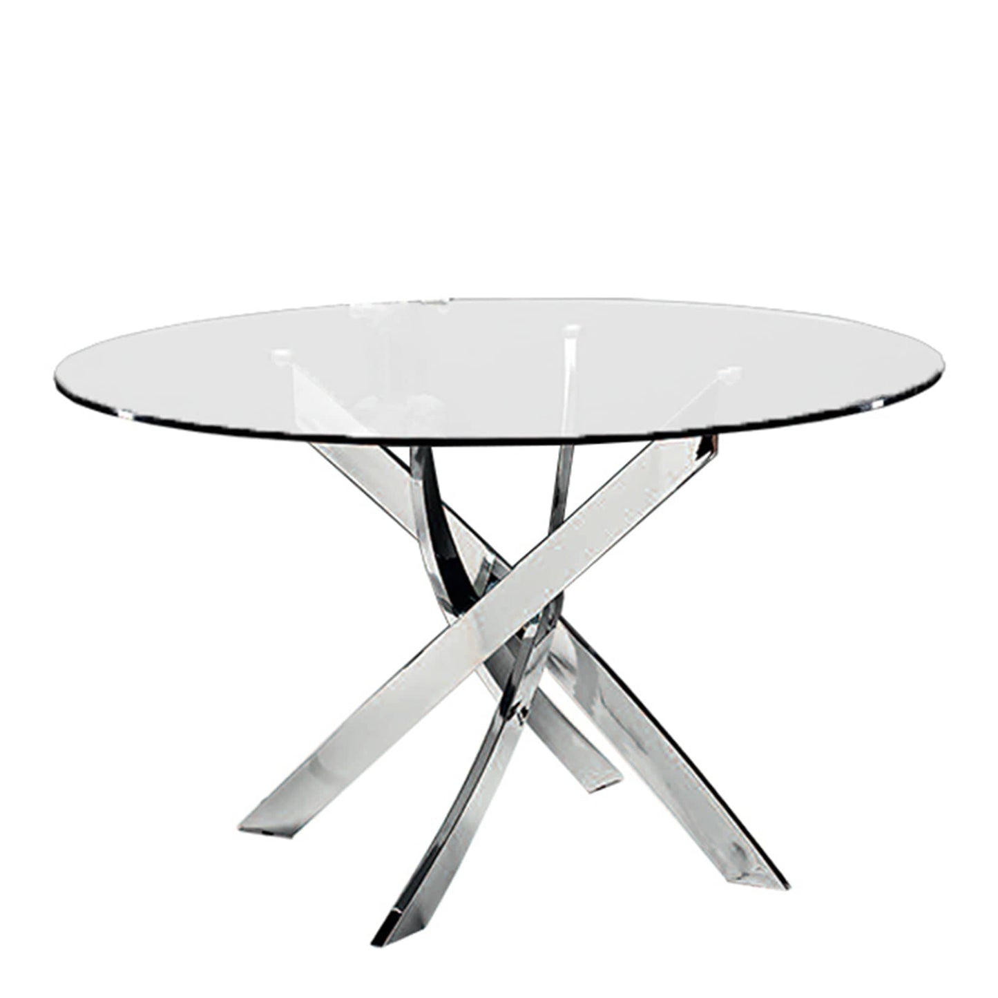 Puzzle - Round Dining Table, Glass Top